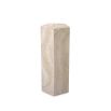 travertine plinth boasting a pentagonal shape