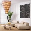 Glamorous large chandelier with layered design