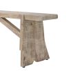 Rustic looking wooden bench