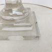 Illustrious large glass hurricane with hand-blown details