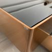 Lovely black and brass coffee tables with overlapping layers