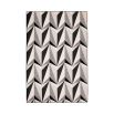 Geometric patterned throw in ash, mono and taupe colours