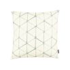 Charming geometric pattern cushion in pastel neutral finishes