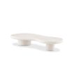 Organically shaped stone coffee table for outdoor or indoor use