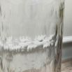 lovely clear textured glass vase