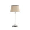 Slender silver table lamp base