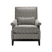Black and white patterned armchair