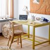 Yellow rubberwood table