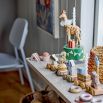 Quaint candle holder in the shape of a giraffe for children's birthday