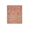 Exquisite copper coloured rug with batik pattern 