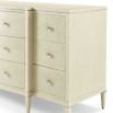 Beautiful, cream dresser with cream shagreen finish