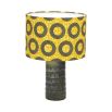 A vibrant yellow African-inspired lampshade by Eva Sonaike