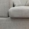Ultra cosy grey linen sofa with two scatter cushions