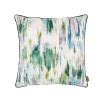 Vibrant watercolour design cushion in varying finishes