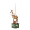 Quaint candle holder in the shape of a giraffe for children's birthday