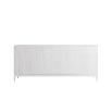 Contemporary white sideboard with acrylic handles