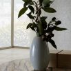 Grey/white rounded ceramic vase