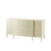 Beautiful, cream dresser with cream shagreen finish