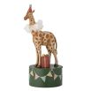 Quaint candle holder in the shape of a giraffe for children's birthday