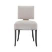 Modern designer armchairs with champagne finish back detail