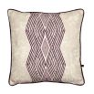 Contemporary cushion with purple design inspired by African textiles