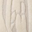 Cosy wool textured cushion in ivory