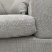 Ultra cosy grey linen sofa with two scatter cushions