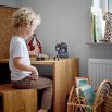 Quaint candle holder in the shape of a elephant for children's birthday