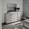 six-drawer washed wood chest of drawers