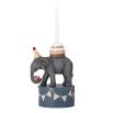 Quaint candle holder in the shape of a elephant for children's birthday
