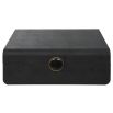 A sophisticated shagreen box by Uttermost with a beautiful black enamel closure
