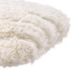 delightfully fluffy wool cushion in ivory