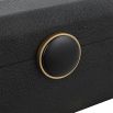 A sophisticated shagreen box by Uttermost with a beautiful black enamel closure