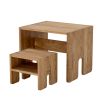 sturdy wooden stool for kids