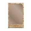 Elegant mappa wood mirror with shelf detail