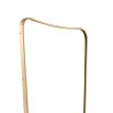 Glamorous brass edge rectangular mirror