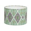 A gorgeous green African-inspired, patterned lampshade by Eva Sonaike