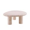 lovely and chic pure travertine coffee table