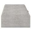 A stylish shagreen box with a white finish and black enamel closure