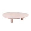 lovely and chic pure travertine coffee table