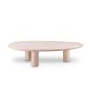 lovely and chic pure travertine coffee table