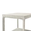 Square wooden ivory side table