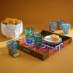 Multicoloured glossy tray