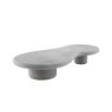 Contemporary and curvaceous outdoor coffee table 