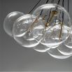 Stunning cloud-like design light with clear orb shades