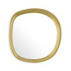 A luxury wall mirror by Eichholtz with an organic shape and glamorous gold finish