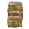 Gold-finished side table boasting tree trunk-like shape
