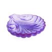 Purple acrylic scallop bowl