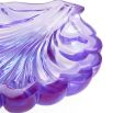 Purple acrylic scallop bowl