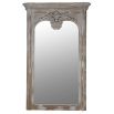 Rustic White Antiqued Mirror